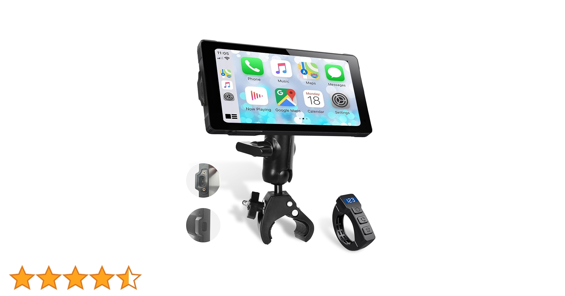 T*O様 ニコマクバイク用 スマートモニターSM-1C 5.5インチ大画面IPX Amazon.co.jp: 【超薄型+USB給電可能】 ニコマク NikoMaku
